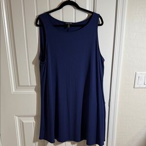 Eileen Fisher Deep Blue Sleeveless Dress